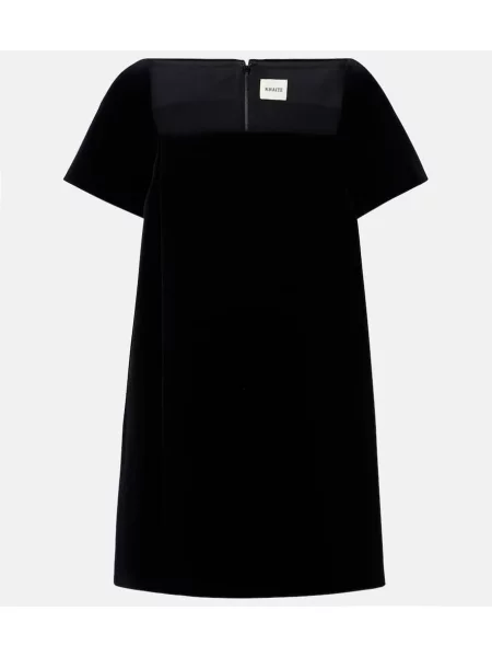 Rochie Khaite de catifea negru