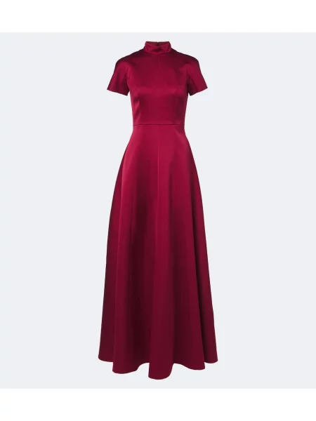 Rochie Emilia Wickstead din satin roșu