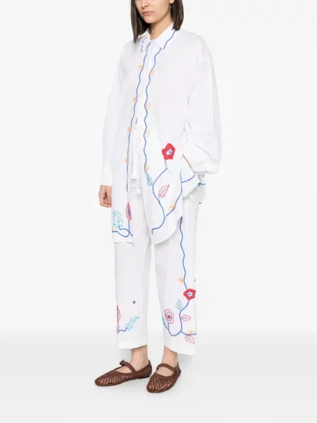 Rochie tip cămașă Forte_forte alb
