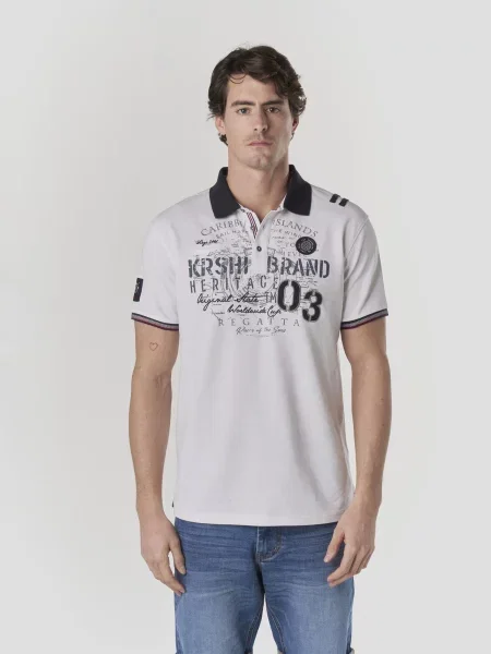 KOROSHI Tricou negru / murdar alb