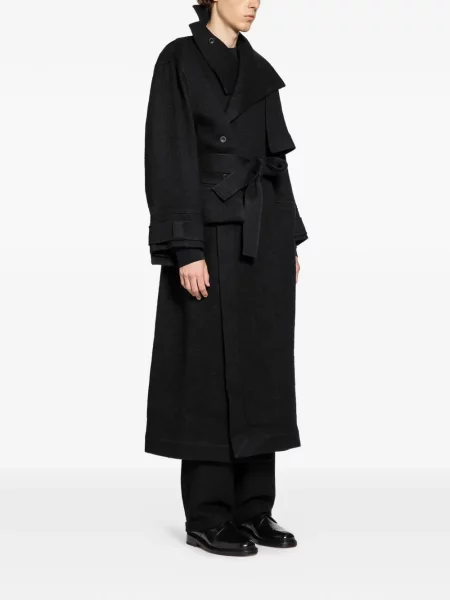 Palton Yehuafan asimetric negru