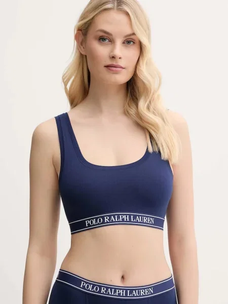 Сутиен Polo Ralph Lauren с изчистен дизайн тъмносиньо