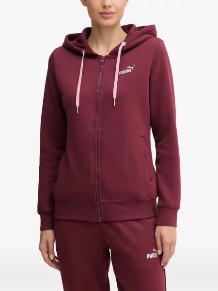 Pantaloni Puma cu glugă roșu