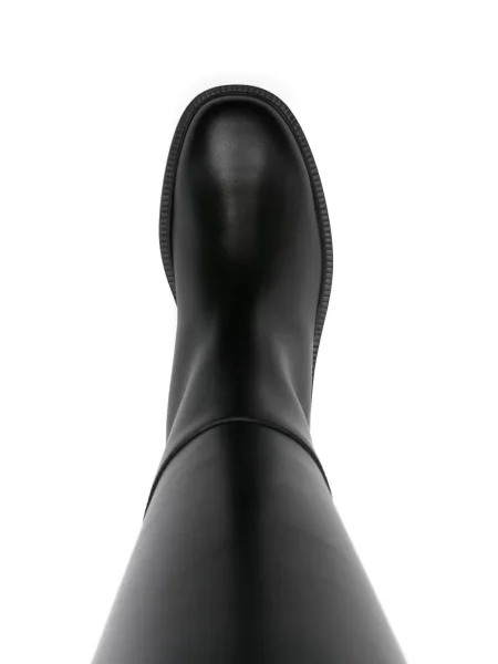 Кожени ботуши Tod's с катарама черно