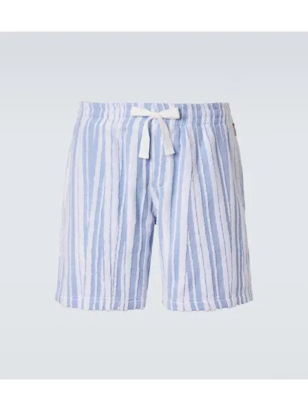 Pantaloni scurți Orlebar Brown cu dungi albastru