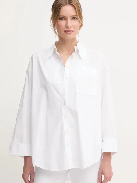 Barbour cămașă din Angela femei cu guler clasic relaxed alb