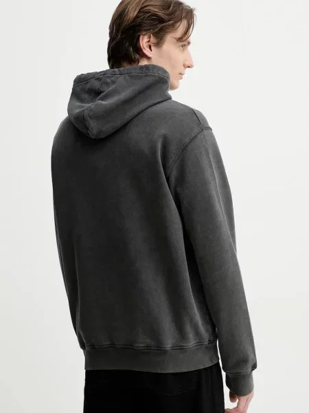 Свитер The Kooples с капюшоном с принтом серый