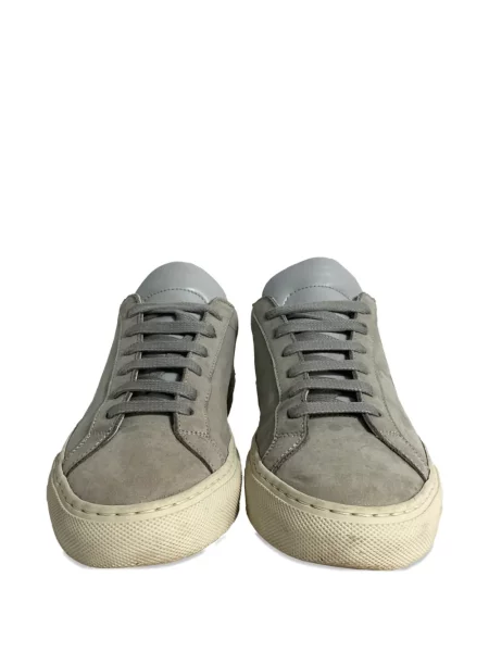 Велурени маратонки Common Projects с връзки сиво