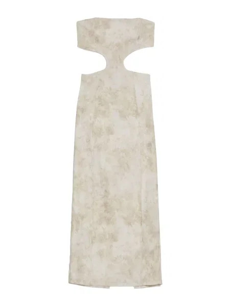 Bershka Obleka kamen / svetlo siva