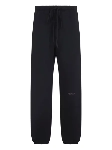 Pantaloni Fear Of God Essentials alergare cu cordon negru