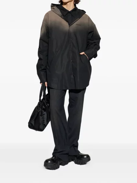 Cămașă Balenciaga cu glugă negru