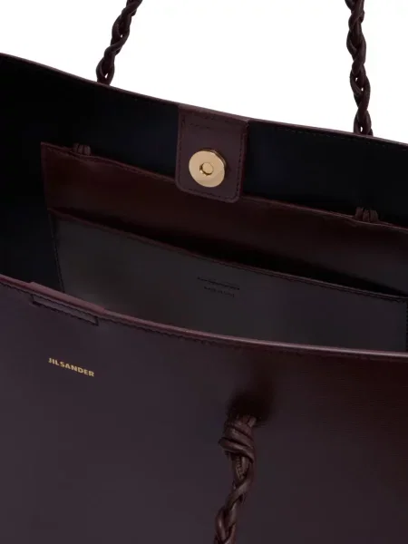 Geantă shopper Jil Sander maro