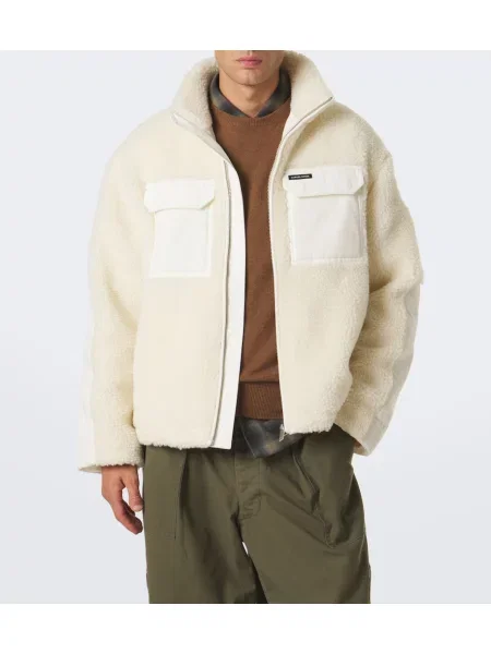 Ursuleț de pluș geacă Canada Goose alb