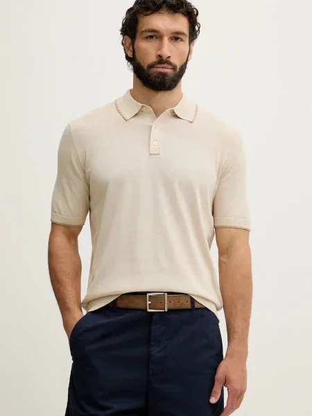 Tricou polo United Colors Of Benetton bej