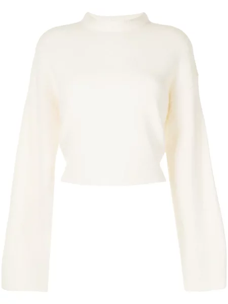 Cropp pulover Cashmere In Love din cașmir alb