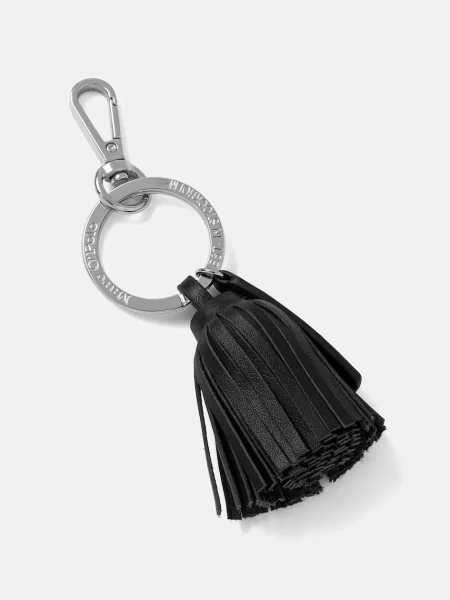 Usnjen obesek za ključe Marc O'Polo črna