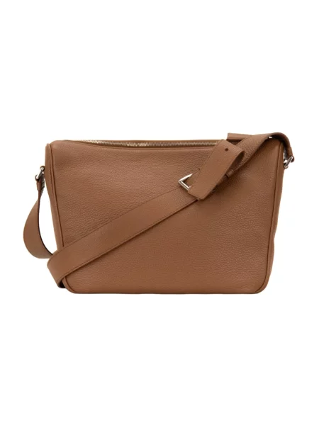 Torba crossbody Prada skórzana brązowa