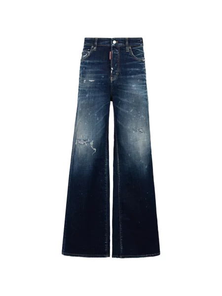 Blugi Dsquared2 zdrențuiți albastru