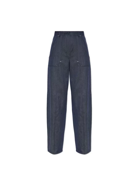 Spodnie Max Mara niebieskie