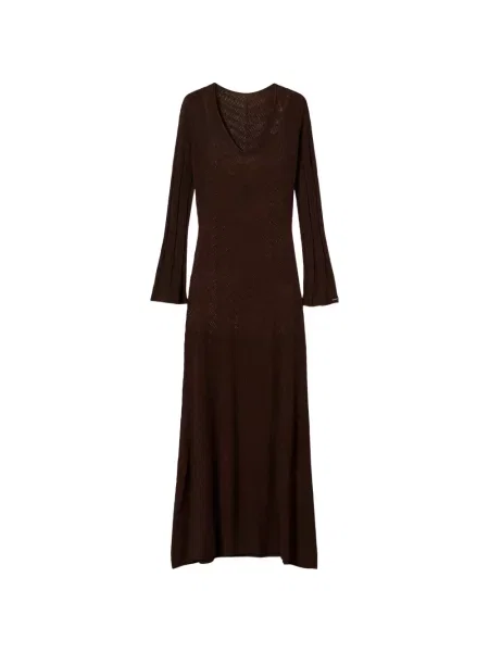 Lung rochie Twinset tricotate maro