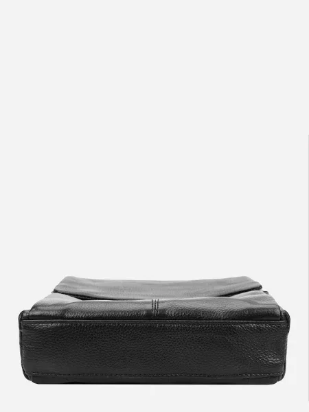 Кожаная сумка Borsa Leather черная
