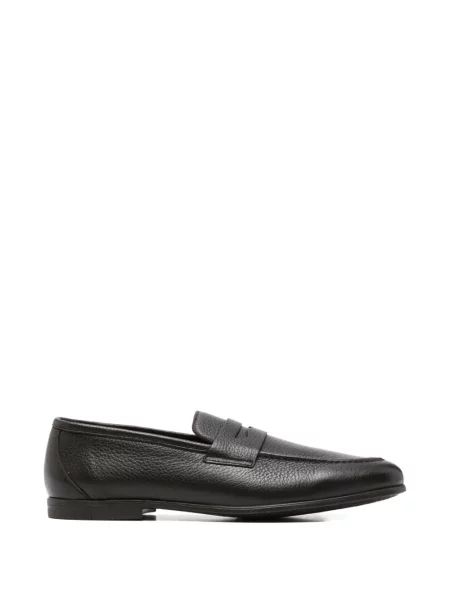 Pantofi loafer Canali din piele maro