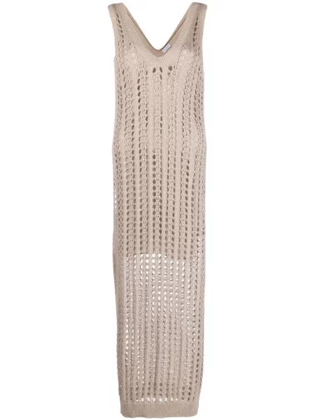 Rochie maxi Brunello Cucinelli tricotate