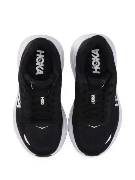 Sneakerși Hoka cu șireturi cu imagine din dantelă negru