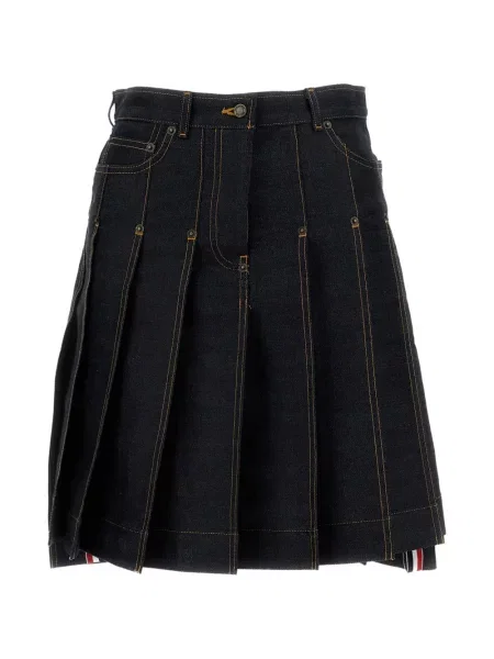 Fusta mini Thom Browne asimetrică albastru