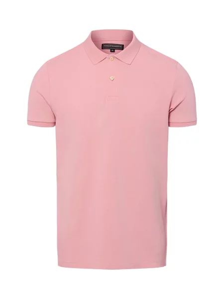 Finshley & Harding koszulka polo Mężczyźni jednolity S różowy