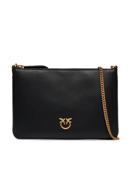 Rucsac Pinko din piele fără toc clasic negru