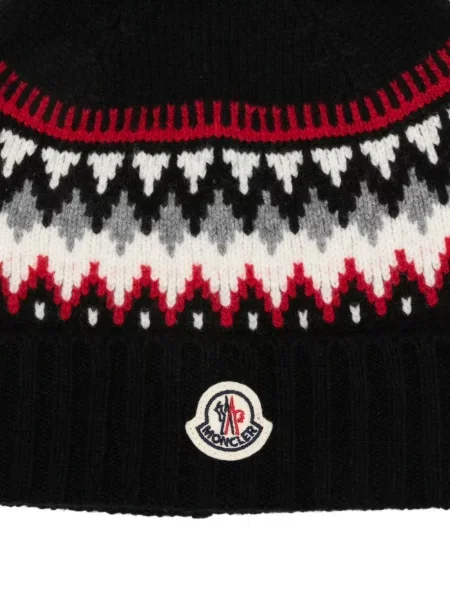 Czapka dziecięca Moncler Enfant czarna