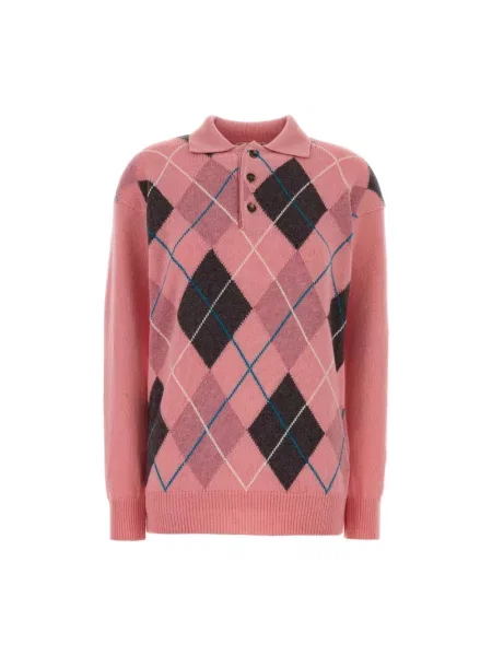 Sweter Jw Anderson wełniany różowy