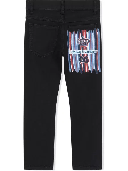 Jeansy skinny dziecięce Dolce And Gabbana niebieskie