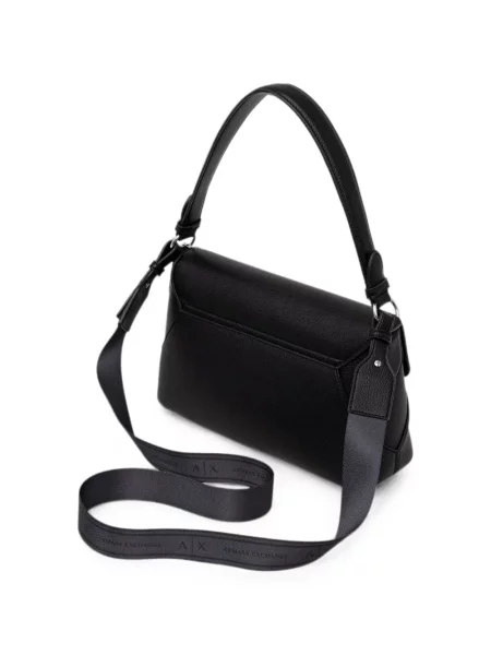Geantă Armani Exchange cu autograf negru