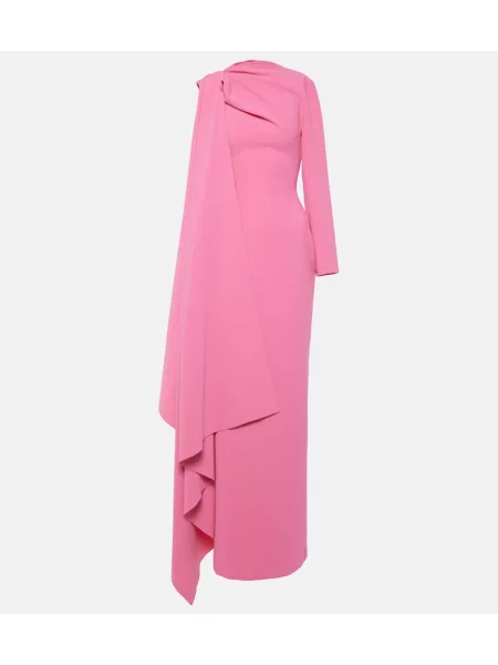Sukienka Solace London drapowana różowa