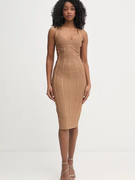 Elisabetta Franchi sukienka z beżowa