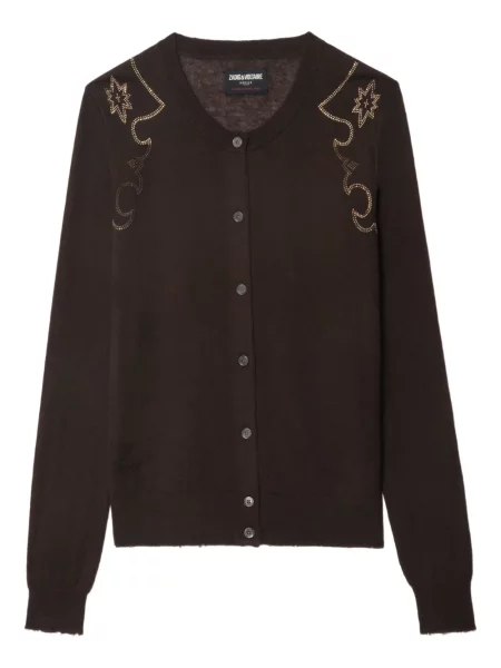 Cardigan Zadig&voltaire din cașmir maro