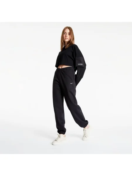 Pantaloni Nike din fleece alb