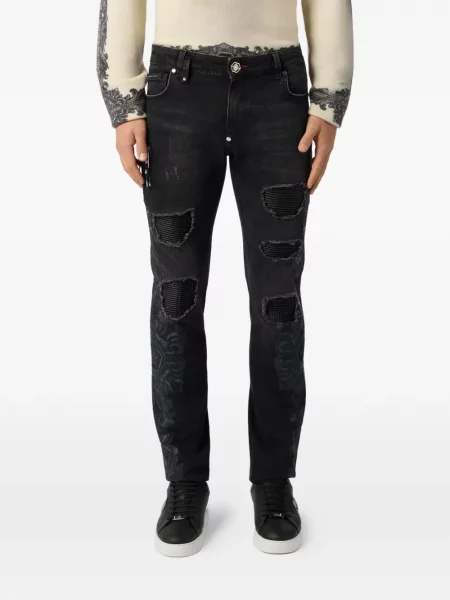 Džínsy Philipp Plein čierna