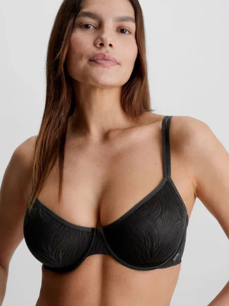 Без подкладки бюстгальтер Calvin Klein черный