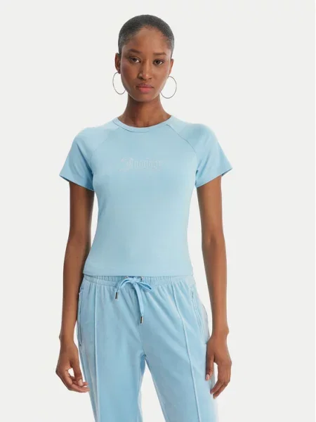 Juicy Couture Marškinėliai Baby Žydra mėlyna