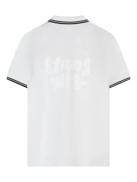Polo Comme Des Garçons Shirt cu dungi alb