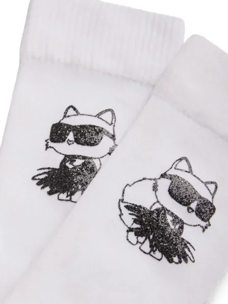 Dětské ponožky Karl Lagerfeld bílé