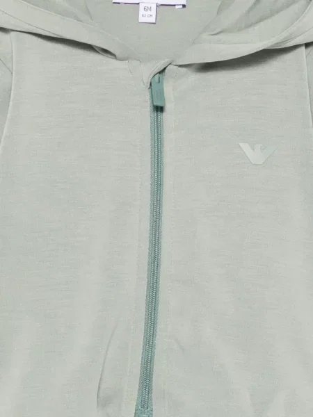 Bluza rozpinana dziecięca Emporio Armani zielona