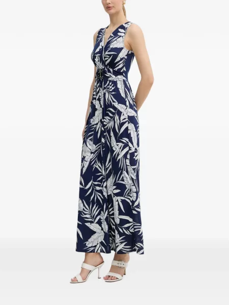 Rochie maxi Morgan cu imagine cu cataramă albastru