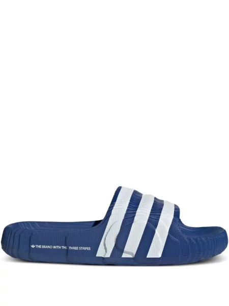 Чехли Adidas с връзки на райета с дантела черно