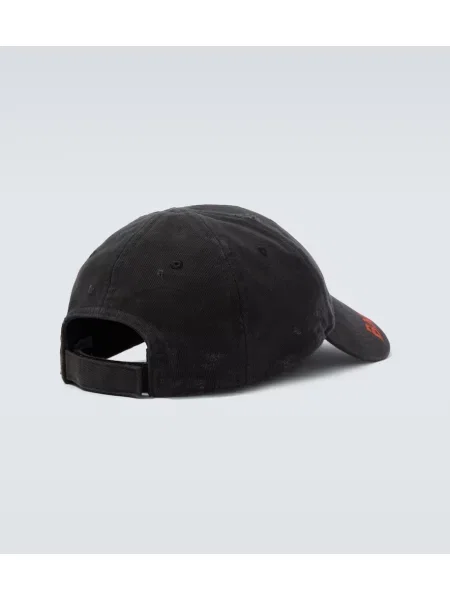 Șapcă Balenciaga cu autograf negru