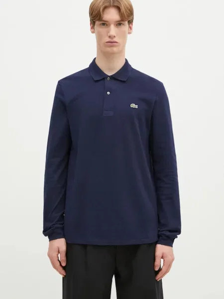 Tricou mânecă lungă Lacoste albastru