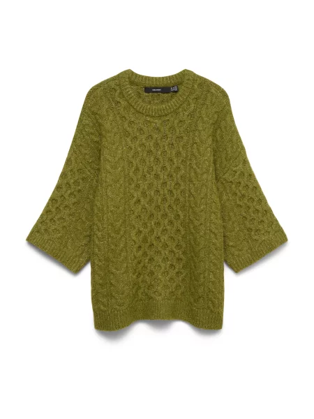 VERO MODA Pulover VMPAULA oliv